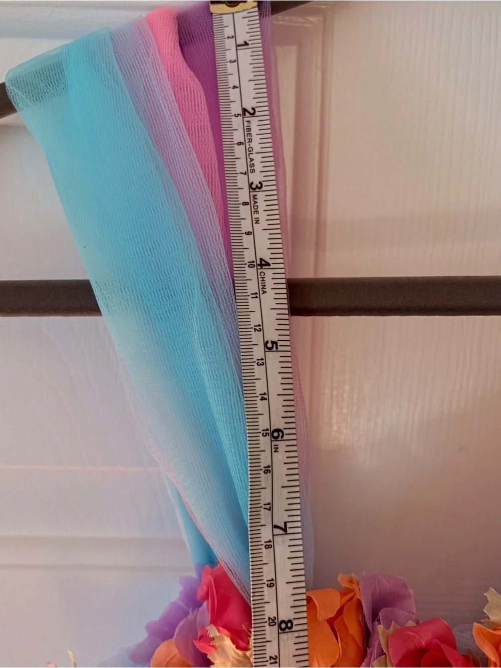Pastel Rainbow Tulle Fairy Dress & Matching Flower ribbon Headpiece Set